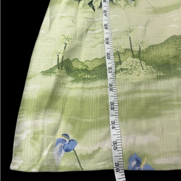 Tommy Bahama 100% Silk Anthurium Island Dress Size 6 Chive Green Floral NWT - Picture 5 of 9